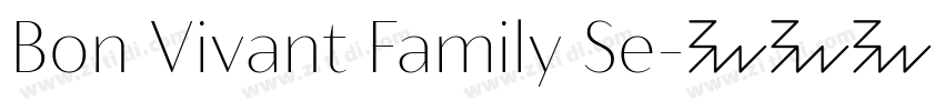 Bon Vivant Family Se字体转换